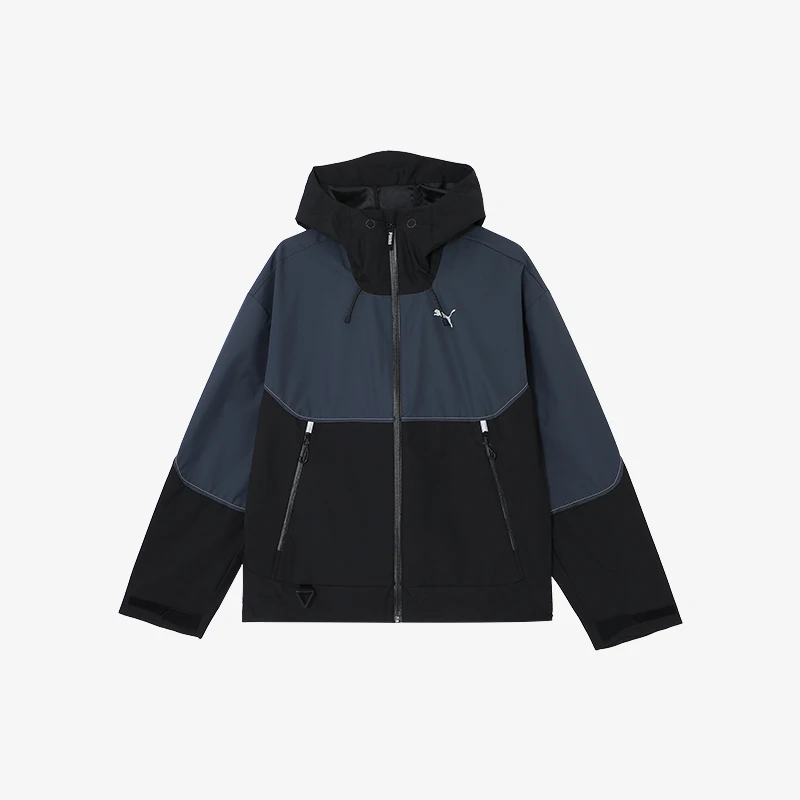 

PUMA натуральная осенняя новая тканая уличная куртка унисекс с капюшоном в стиле пэчворк 629741-01