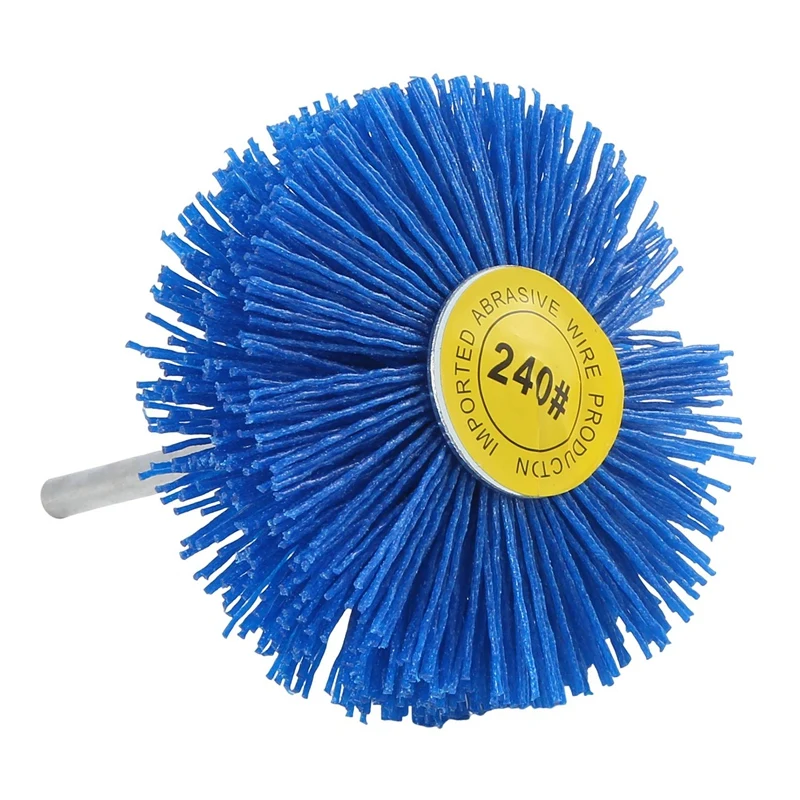 

Wire Brush for Polishing and Grinding 4 Pieces 80x30x6Mm Drill Abrasive Wire Grinding Wheel Nylon Bristle Polishing Brush For Wo