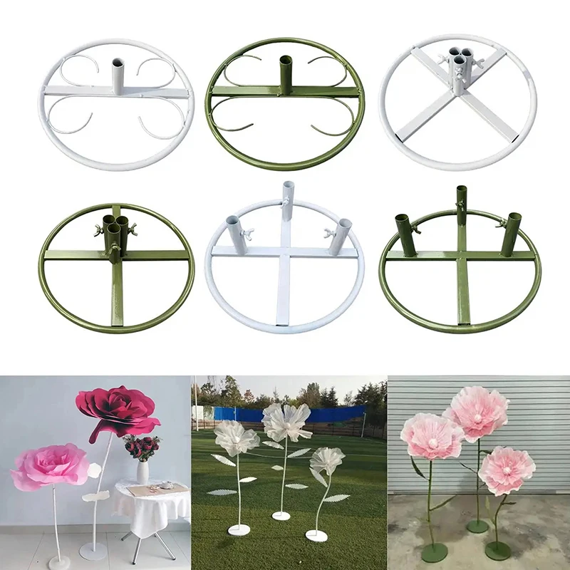 Flower Pole Display Stand DIY Multifunction Metal Accessory Base For Large Floor Standing Flowers For Home Wedding Decorations