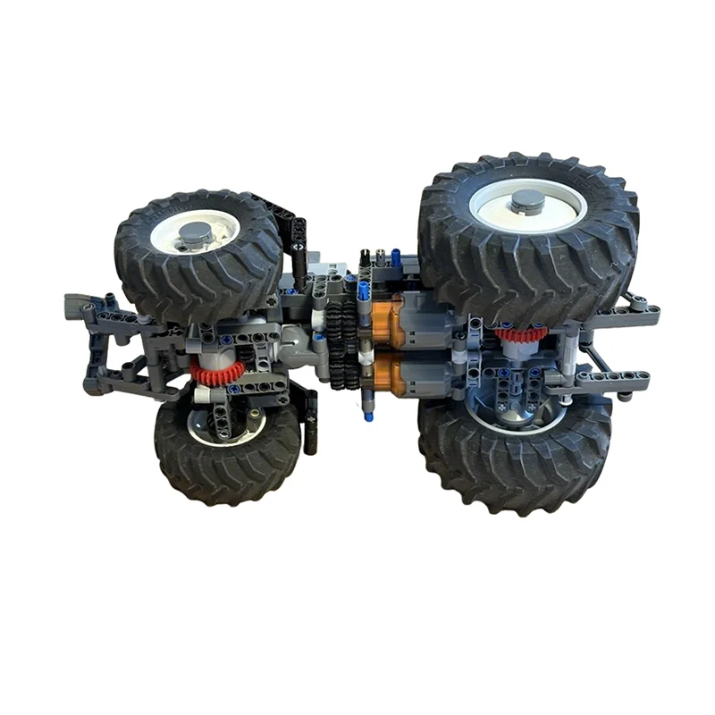 484pcs MOC 유니버설 트랙터 섀시 RC 기술 모델 빌딩 블록 건축 DIY 크리스마스 선물 장난감 창의적인 아이디어