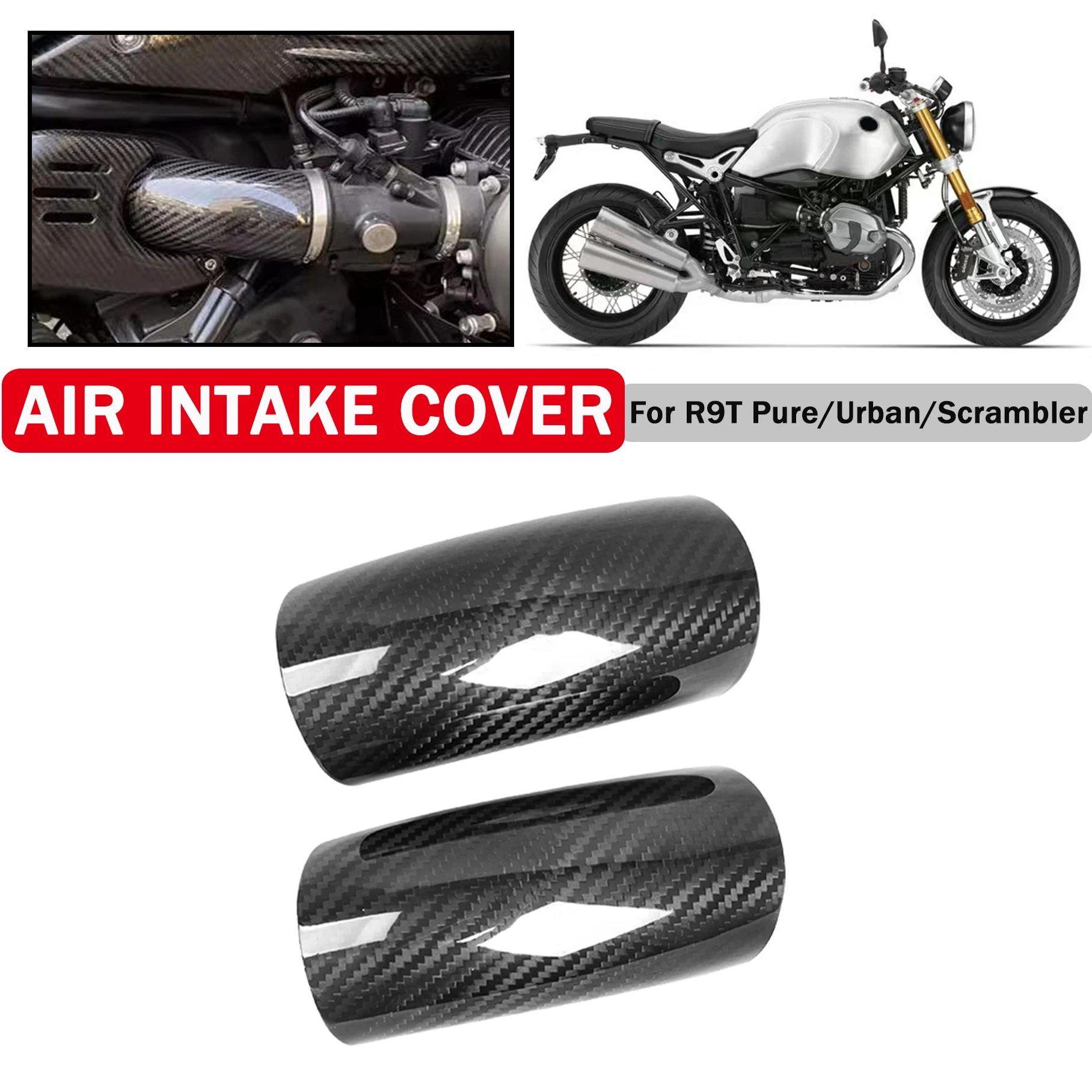 

Motorcycle Air Intake Pipe Cover Fairing Decoration Guard For BMW R NINE T RNINET RNINE T R9T R 9 T R9 T 9T Pure Urban Scrambler