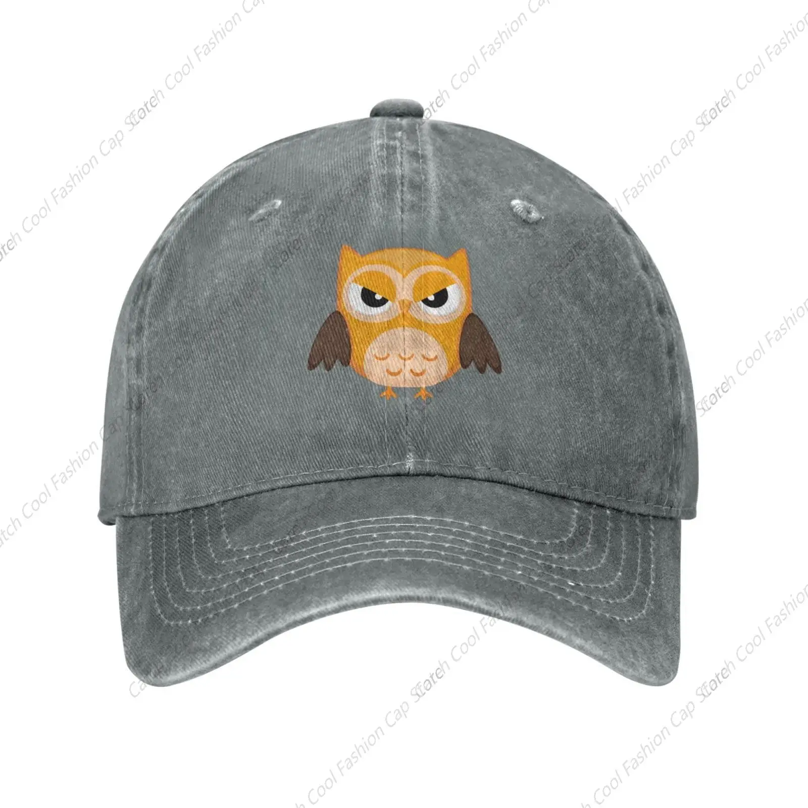 

Cute Owl Baseball Cap for Men Women Vintage Trucker Denim Hat Washed Cotton Fashion Unisex Adjustable Sports