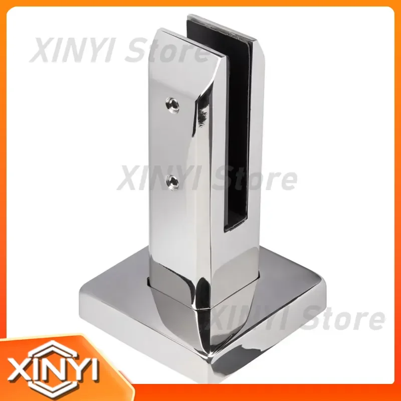 Stainless Steel Glass Spigot for Pool Fencing Hardware with Black Finish for Outdoor Balcony Staircase Deck Railing