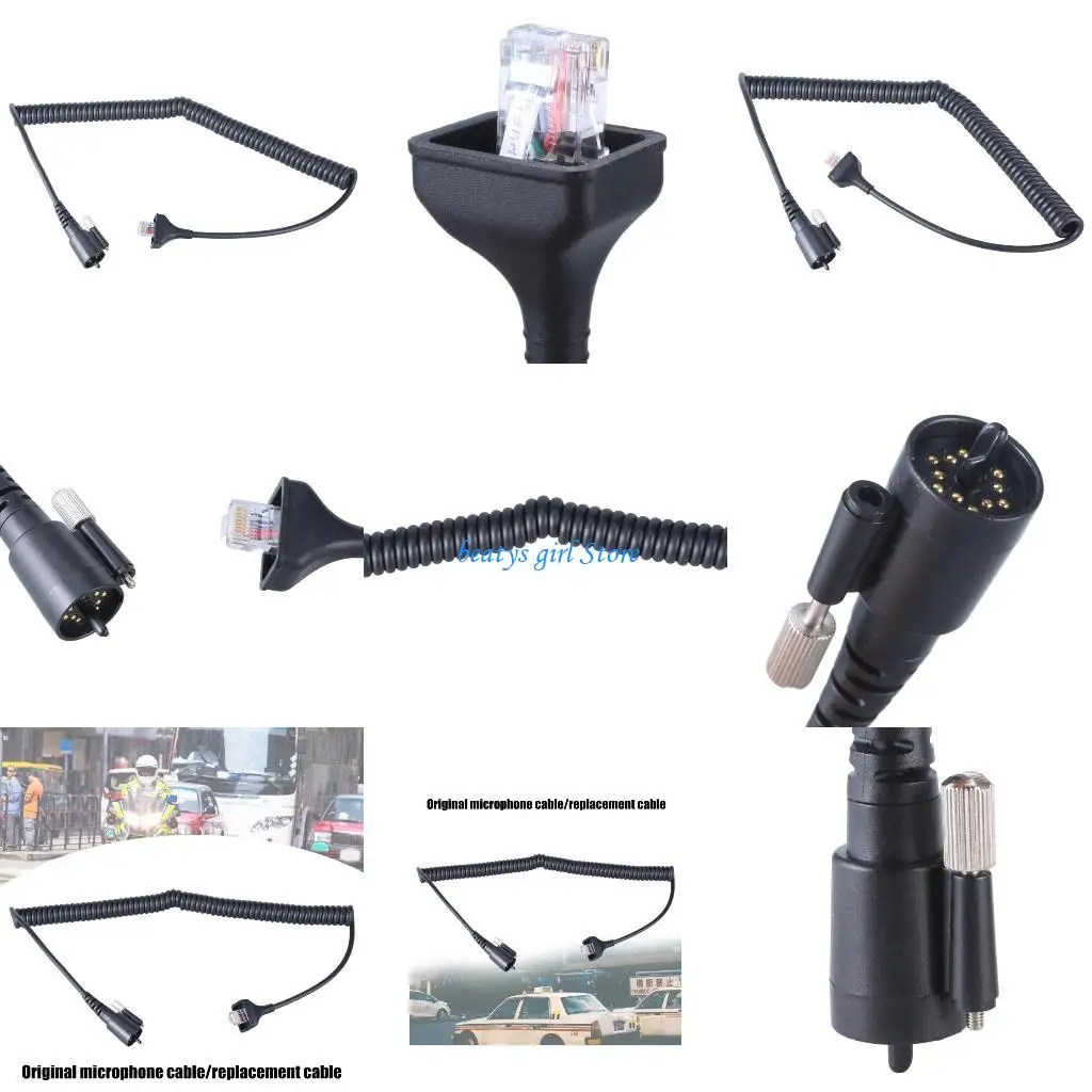 

C7ab Walkies Talkie Handheld Ridao Discover Mic Microphone Cable для TK690 TK790 TK890 TTK5710 TK5810/5910