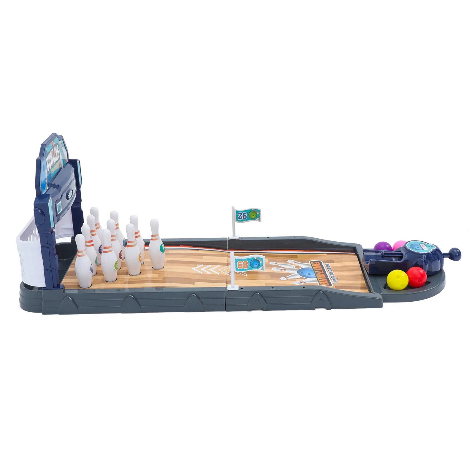 

1Set Bowling Set ABS Plastic Desktop Bowling Board Game Fun Indoor Outdoor Family Interaction Indoor