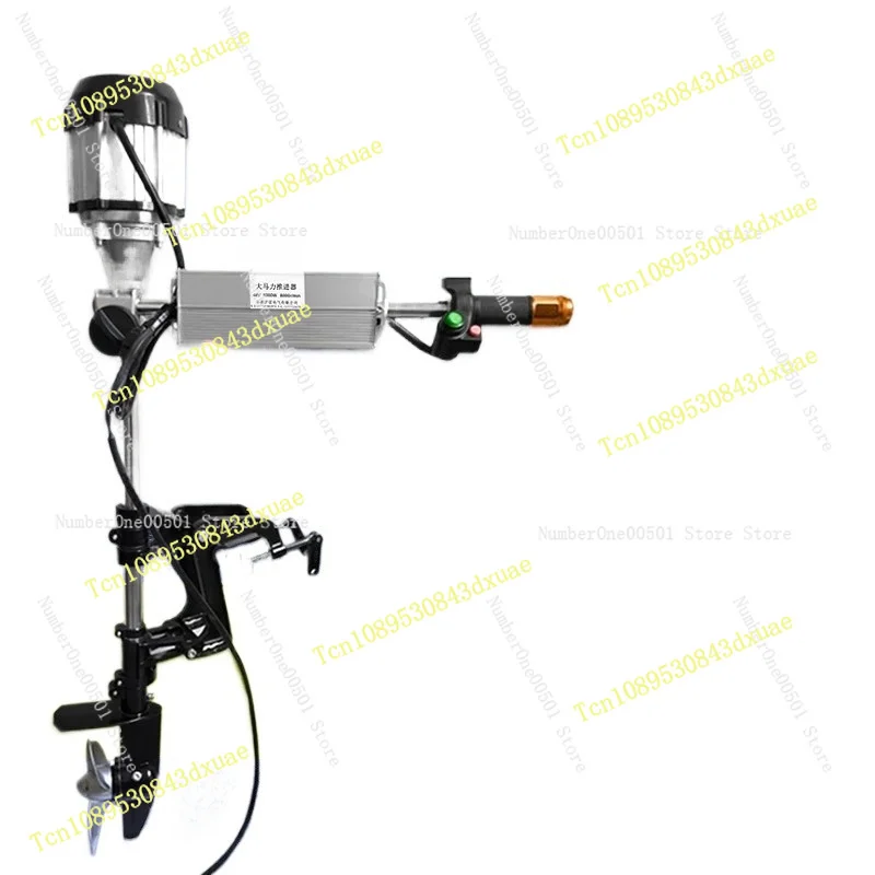 12V 24V 48V 60V 72V Brushless Outboard Motor  Electric Boat Thruster for Fishing Inflatable Boats with High Speed Propeller