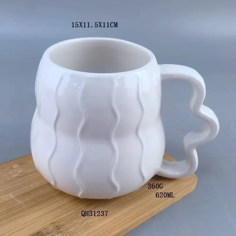 New Minimalist Drinking Cup and Breakfast Cup Household Ceramic Coffee and Milk Tea Cups Small Crowd Office Water Cup