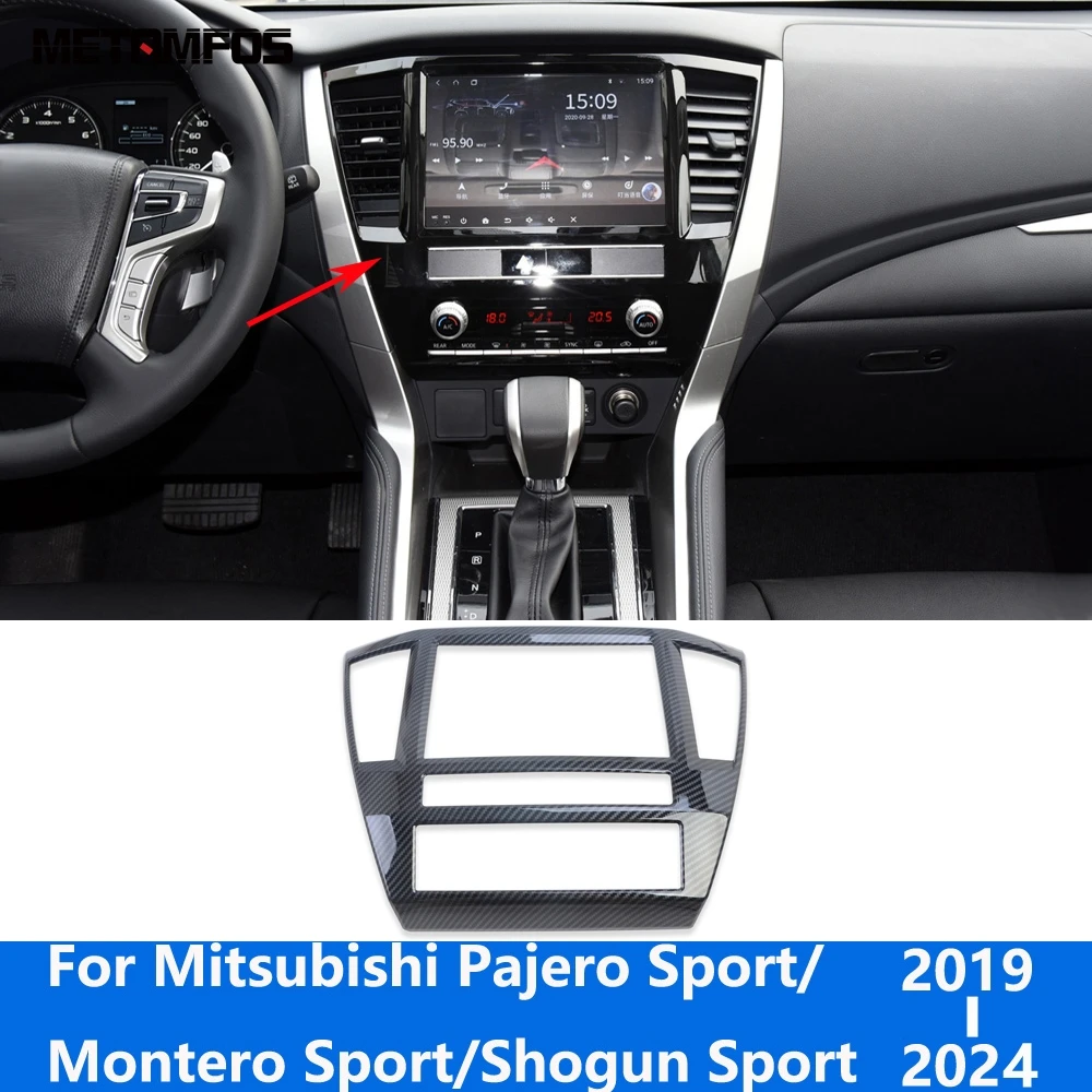 For Mitsubishi Pajero/Montero/Shogun Sport 2019-2023 2024 Air Conditioner Vent Outlet Trim Navigation Frame Interior Accessories