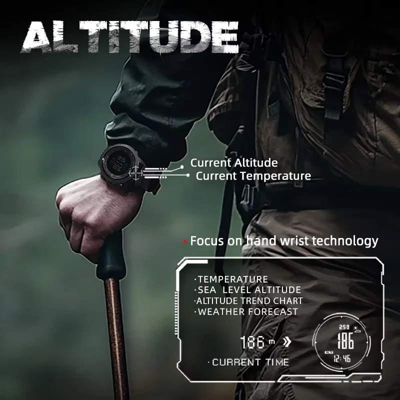 Relógio Digital Masculino NORT - Altimeter Compass Watch avaliação e preço