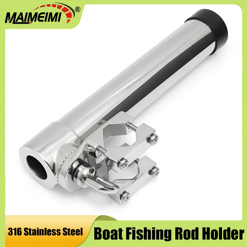 

Fishing Rod Holder 360 Degrees Adjustable Fishing Tool 316 Stainless Steel Fishing Rod Bracket Fixture For Marine Ya New