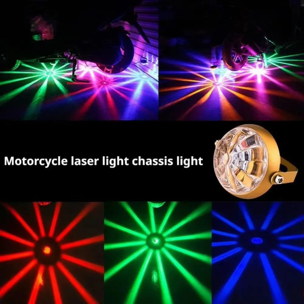 DC 12-24V LED Flashing Chassis Tail Light High-Power Weatherproof Truck Laser Spotlight Enhance Visibility Multi-Color