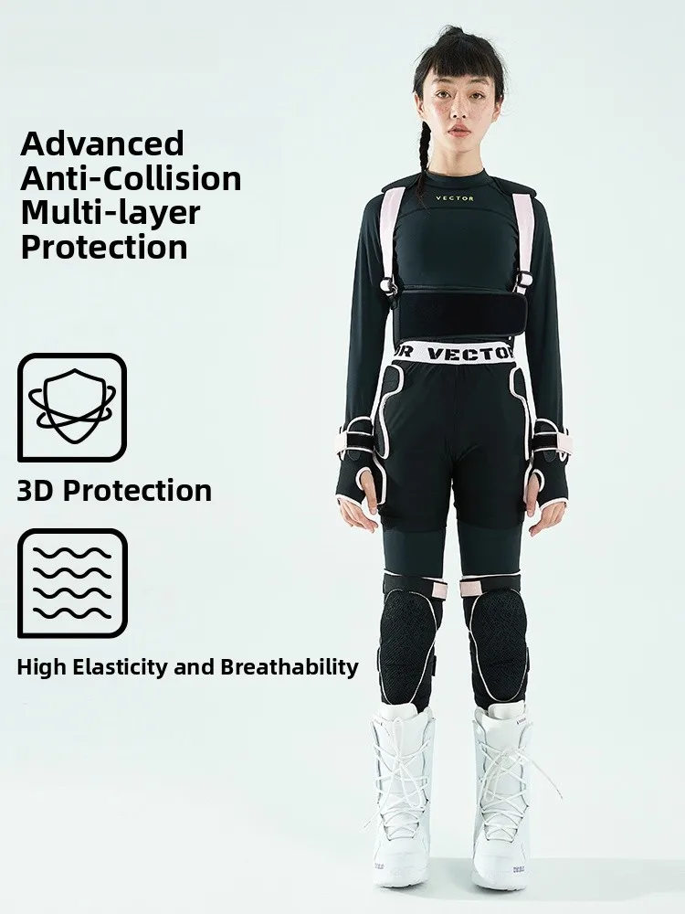 vector-skiing-protection-equipment-inner-wearable-ba-protector-armor-butt-protector-pants-knee-pads-colion-avoidance