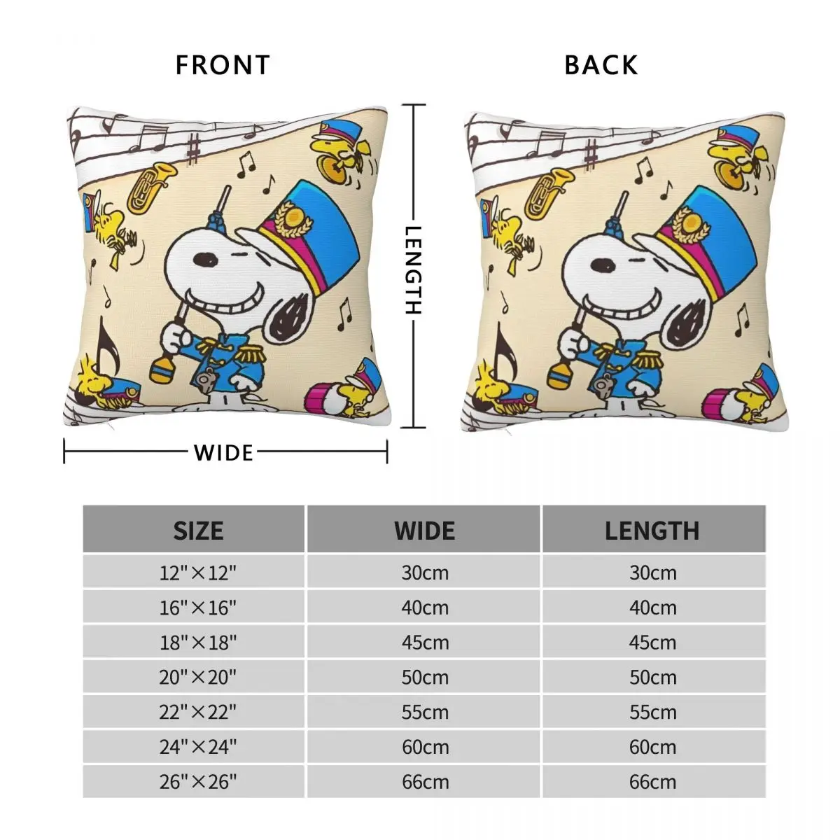 Snoopy Print Pillow Cover Funny Pillow Case For Office Car Home Decorative Cushion Cover Soft Design Pillowcases Birthday Gift