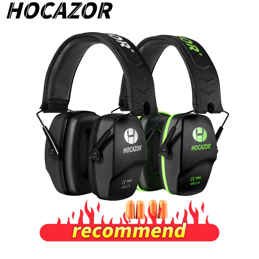 

HOCAZOR Noise Canceling Headphones Shooting hunting work Security protection Genuine anti noise earmuffs Foldable 2pcs