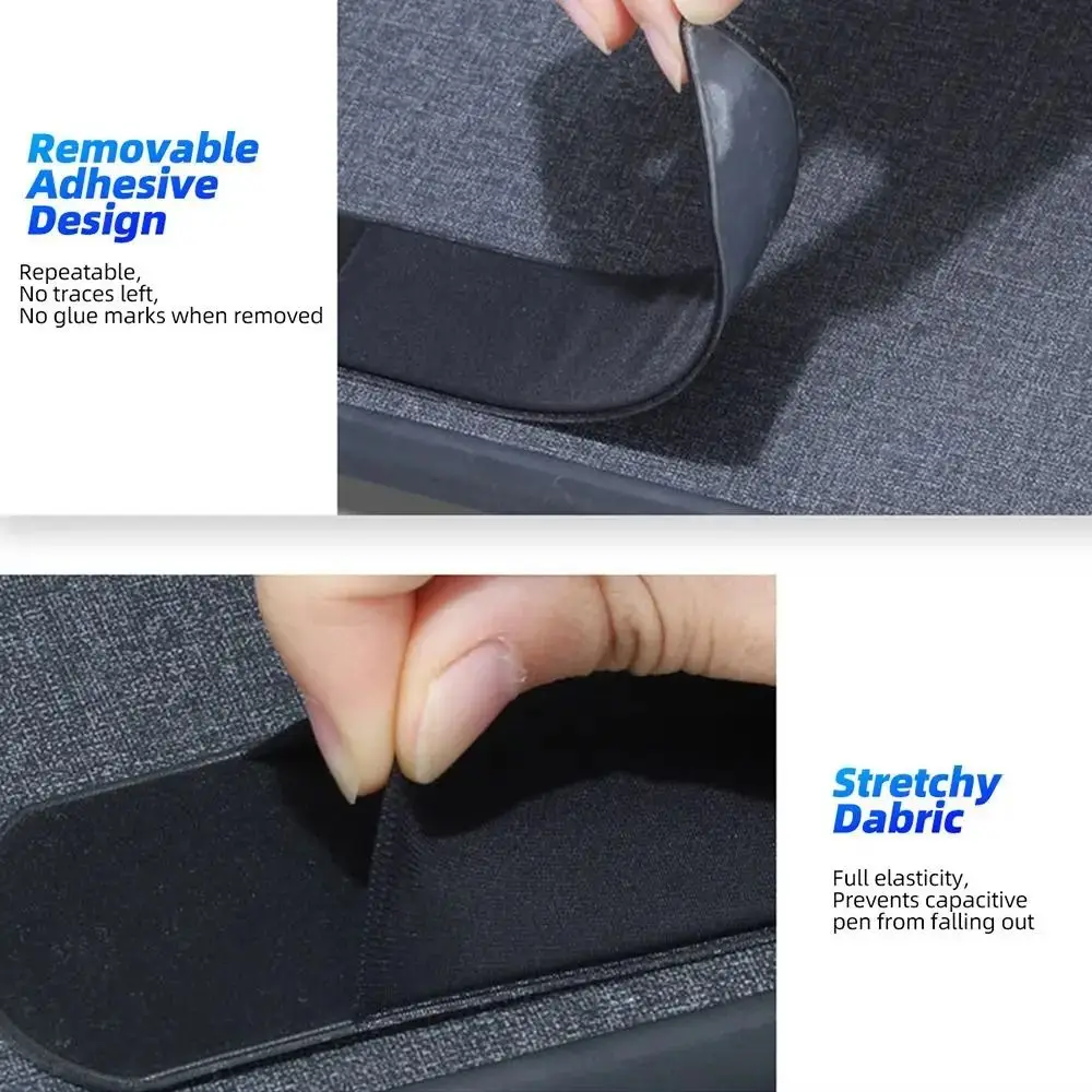 Anti-Lost Adhesive Pencil Case Solid Color Dust Proof Stylus Pen Pouch Stylus Pen Sleeve