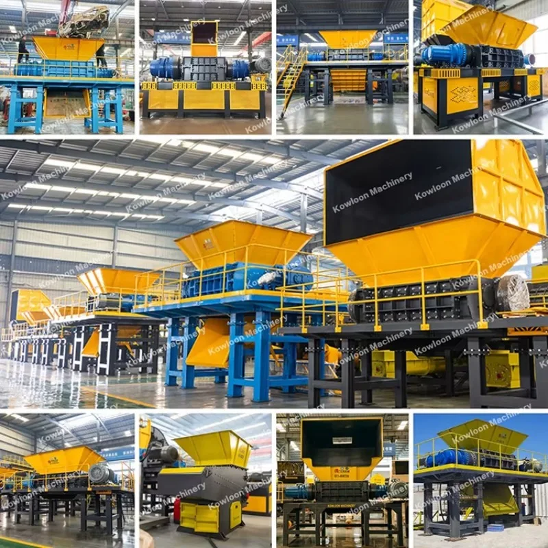 Aluminum Scrap and Aluminum Wheels Shredder Machine Double Shaft Shredder Scrap Metal Shredder