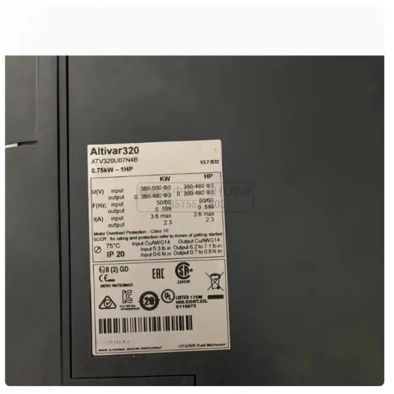 

Оригинальный преобразователь ATV320U30N4B
