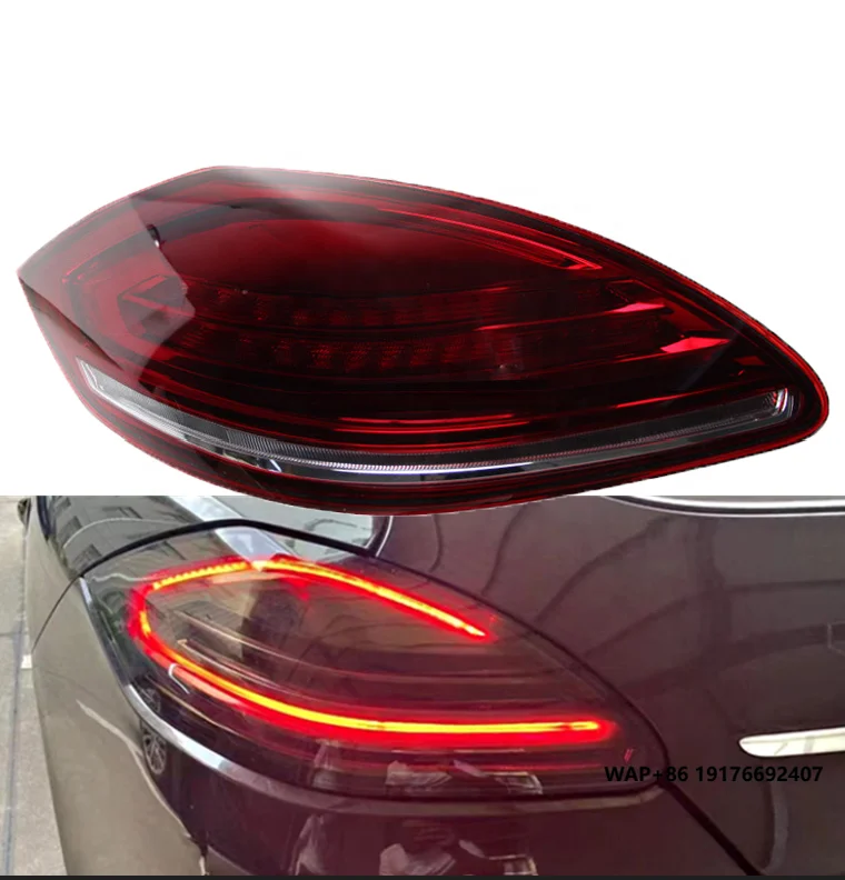 

Car Dark Smoke LED Rear Lamp Aftermarket Tail Turn SIgnal Light Fits forPorsche Panamera 970 Tail Light Upgrade 2010-2013