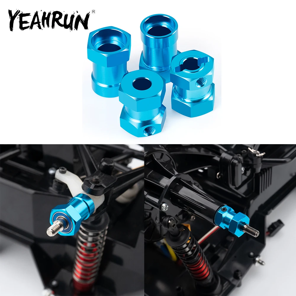 YEAHRUN RC Car 12mm Hex Wheel Hub Extension Adapters for 1/12 RC Crawler Tamiya 57409 Lunch Box Upgrade Parts