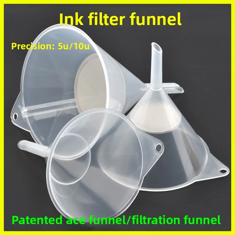 10PCS Ink Filter Funnel, Ink Refilling Filtration System Accessories for UV Flatbed Photo Inkjet Printer