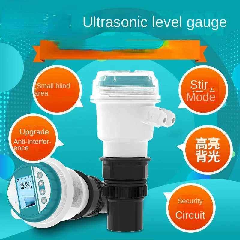 Ultrasonic level gauge integrated split water level gauge sensor