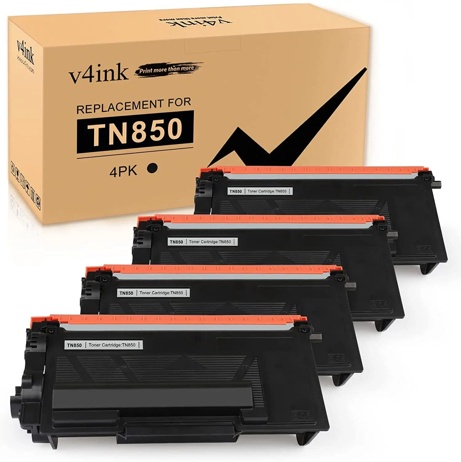 V4ink 4x TN850 820 خرطوشة الحبر لأخيه HL-L5200DW L6200DW MFC-L5700DW