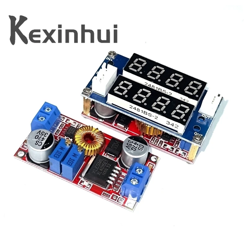 2 in 1 XL4015 5A Adjustable Power CC/CV Step-down Charge Module LED Driver Voltmeter Ammeter Constant current constant voltage