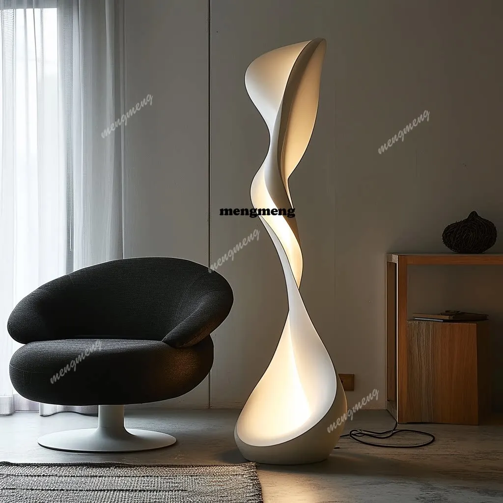 Vertical sculpture floor lamp art light luxury ornament decoration home entrance hall hotel model room