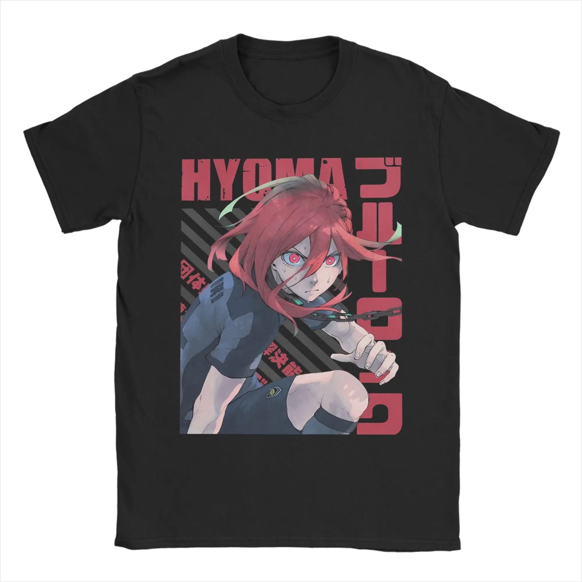 Men's T-Shirts Blue Locks Hyoma Chigiri Fashion Cotton Tee Shirt Short Sleeve  T Shirts Round Collar Clothing Gift