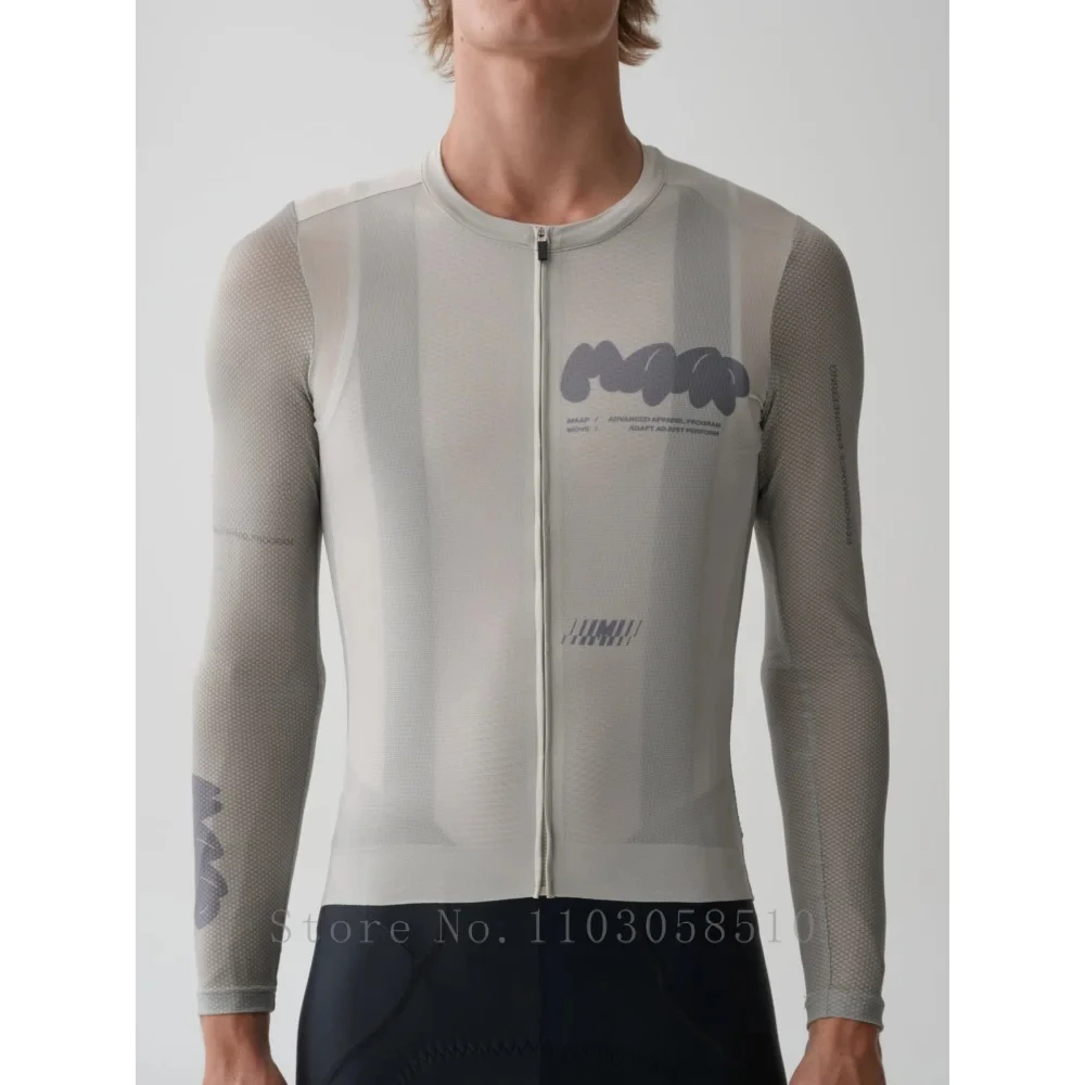 

Summer Long Sleeve Cycling Jersey Aero Milk Silk Bicycle Clothing MTB Jersey Men Pro Race Team Shirts high quality ciclismo