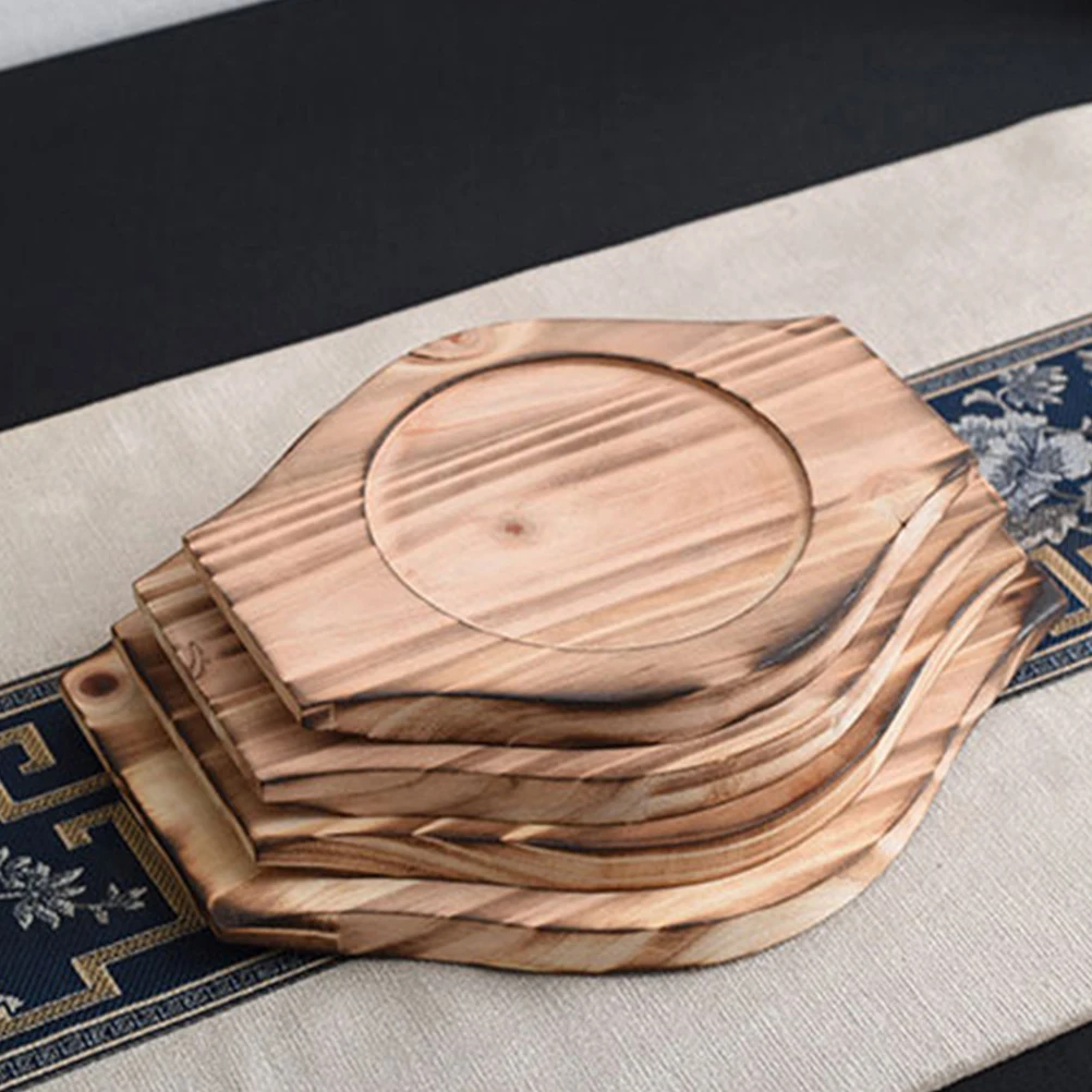 

Kitchen Accessory Wooden Pot Holder Trivet for Hot Dishes Multi Use Casserole Mat Stone Plate Base Bibimbap Coaster Household
