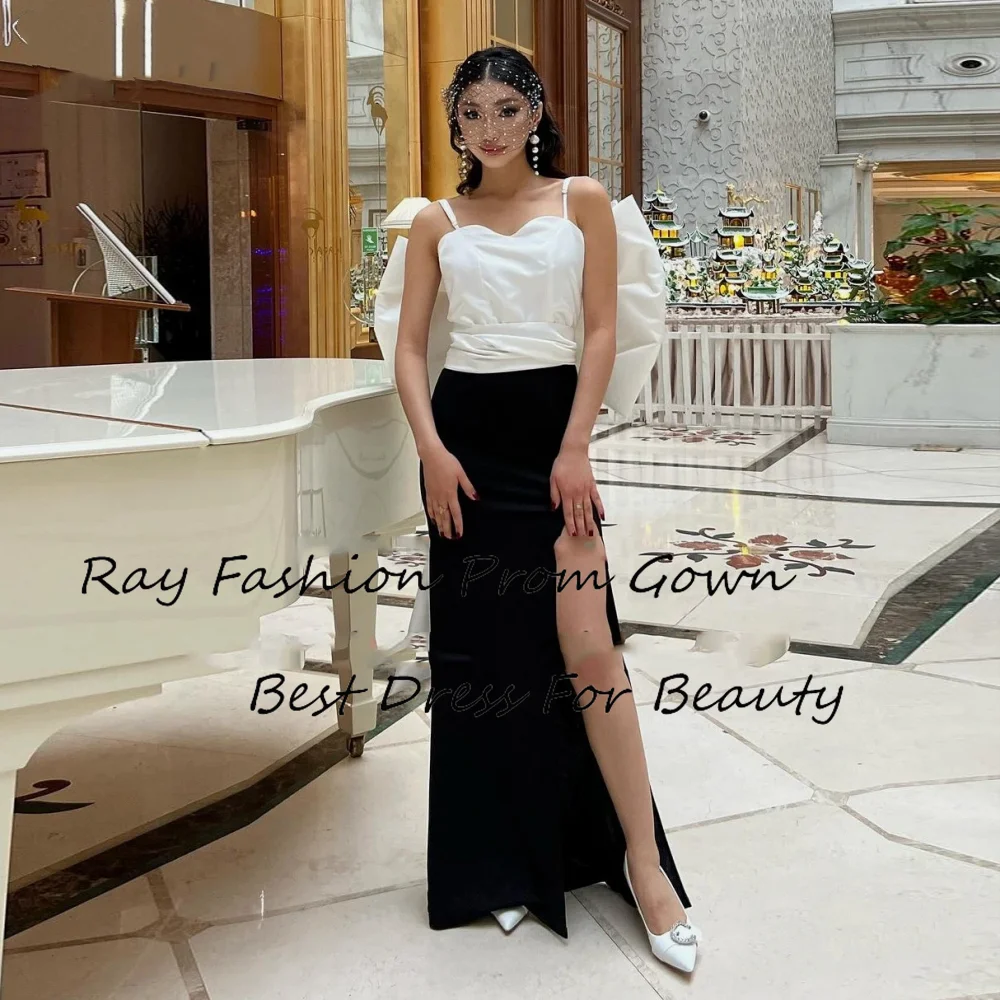 

Ray Fashion Mermaid Evening Dress Sweetheart With Spaghetti Straps Sleeveless Bow Formal Occasion Saudi Arabia فساتين سهرة