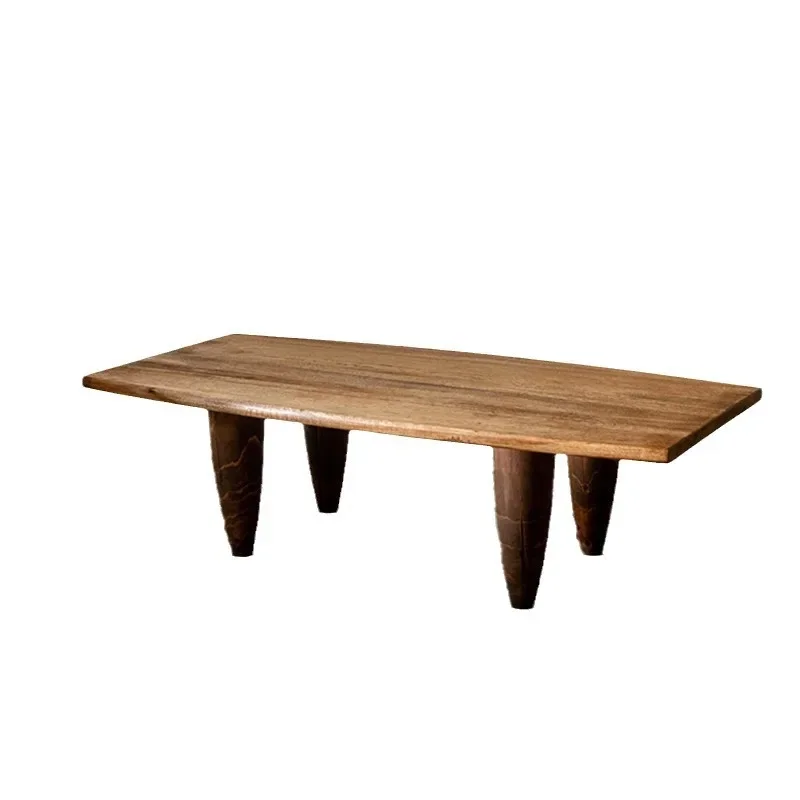 Mesa de centro Wabi-sabi wind, mesa esquinera sencilla y sencilla para dormitorio, mesa pequeña, sala de estar japonesa