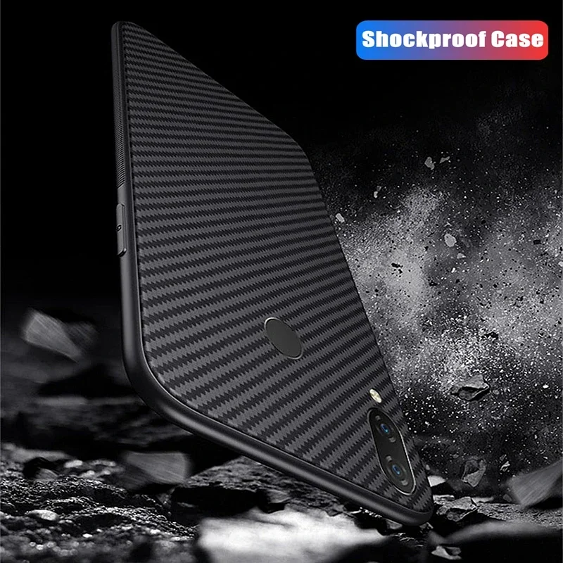 Carbon Fiber Case For Xiaomi Redmi Note 7 8 9 10 11 12 13 14 15 Pro Plus 5G 4G 12S 11S 10S 9S 8T 12C 13C 14C Silicone Cover Case