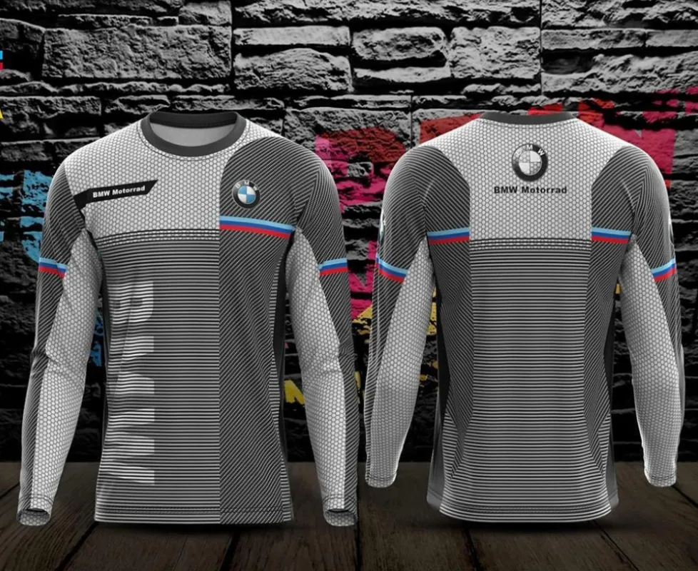 

Лето 2022, мужская быстросохнущая футболка с длинным рукавом для мотоцикла BMW, велосипедный костюм, гоночный костюм с коротким рукавом, повседневная дышащая мода