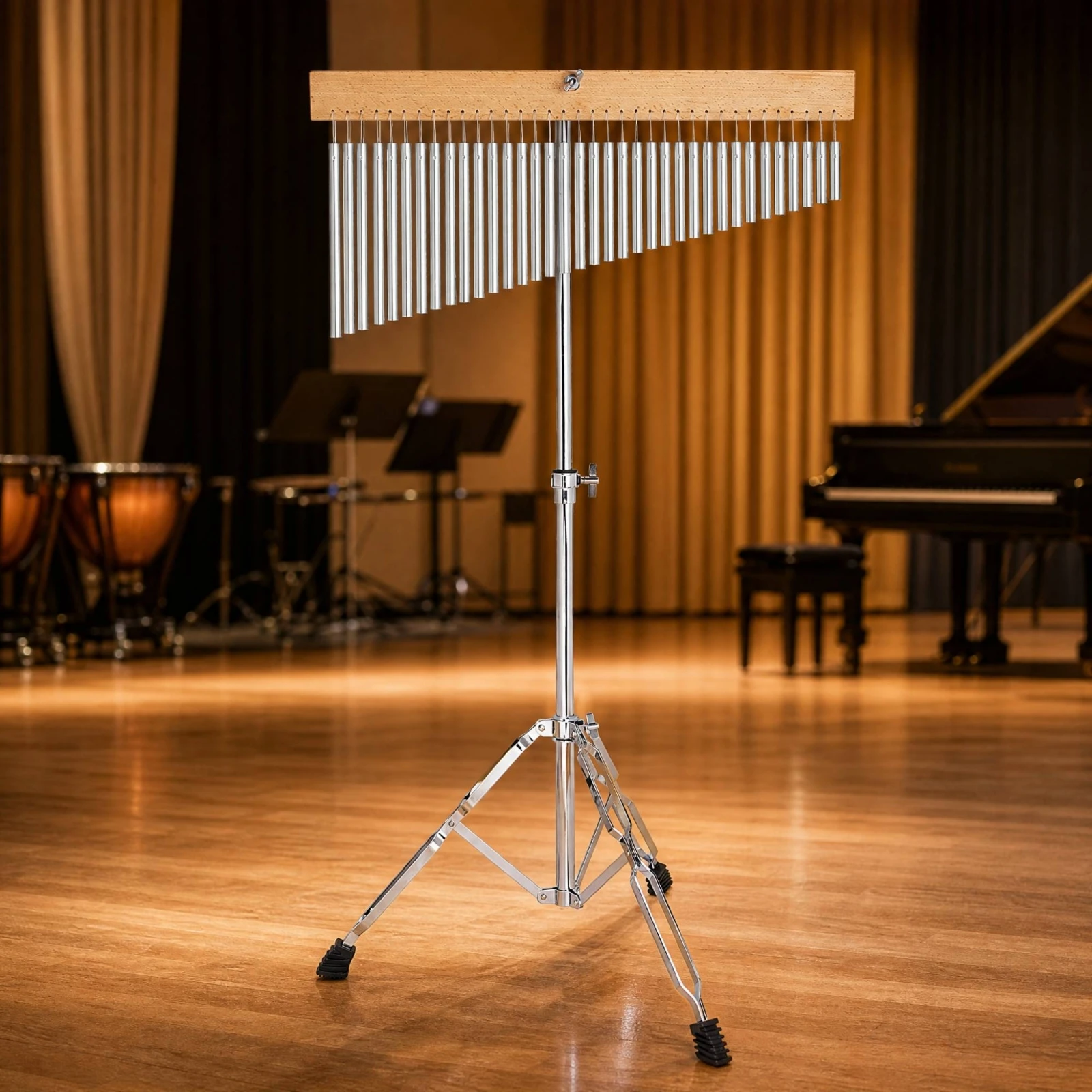 Bar Chimes Melodious Performance Chime with Adjustable Base Musicians, Stage