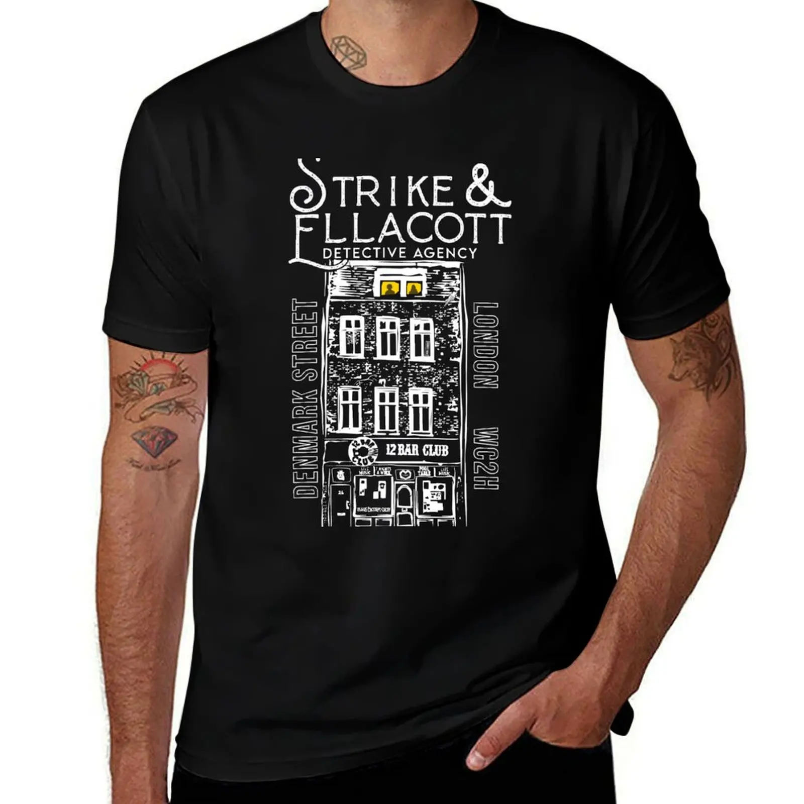 Cormoran Strike and Robin Ellacott T-Shirt Soft Basic Cotton Short Sleeve Tee T-Shirt