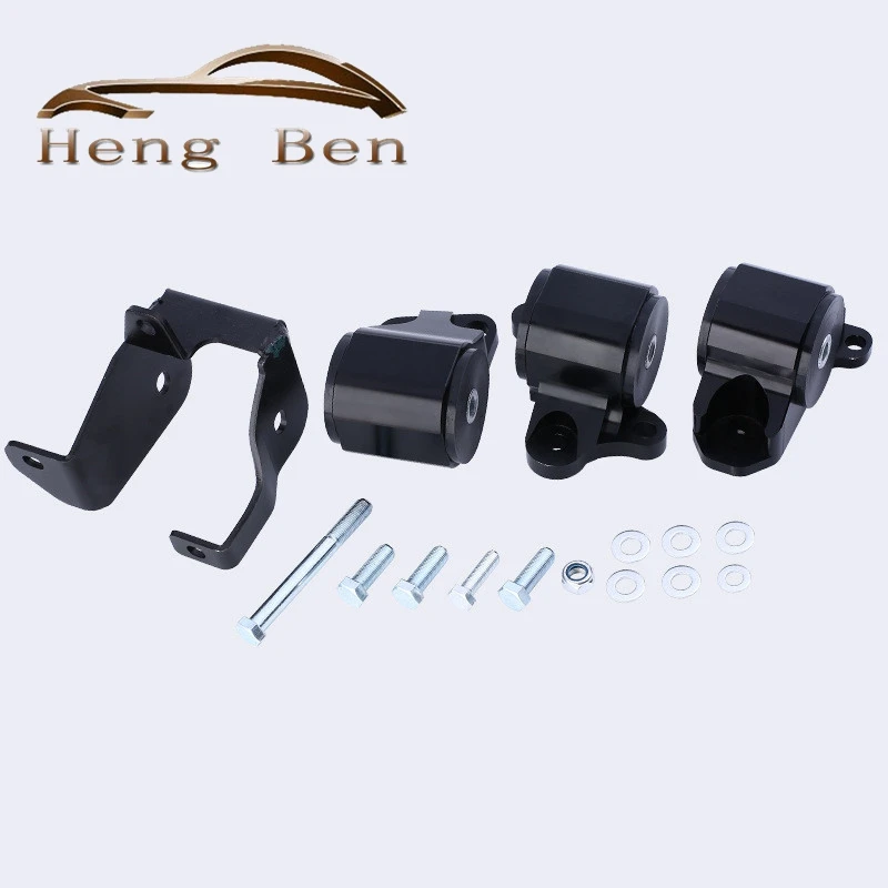 For 1996-2000 Honda Civic EK B Series Solid Steel Motor Mount Swap Kit