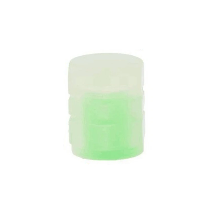 20 Pcs Car Tire Luminous Valve Caps 1.6cm *1.2cm ABS Super Bright Type For Motorcycle Bicycle Bike Night Colorful Glowing