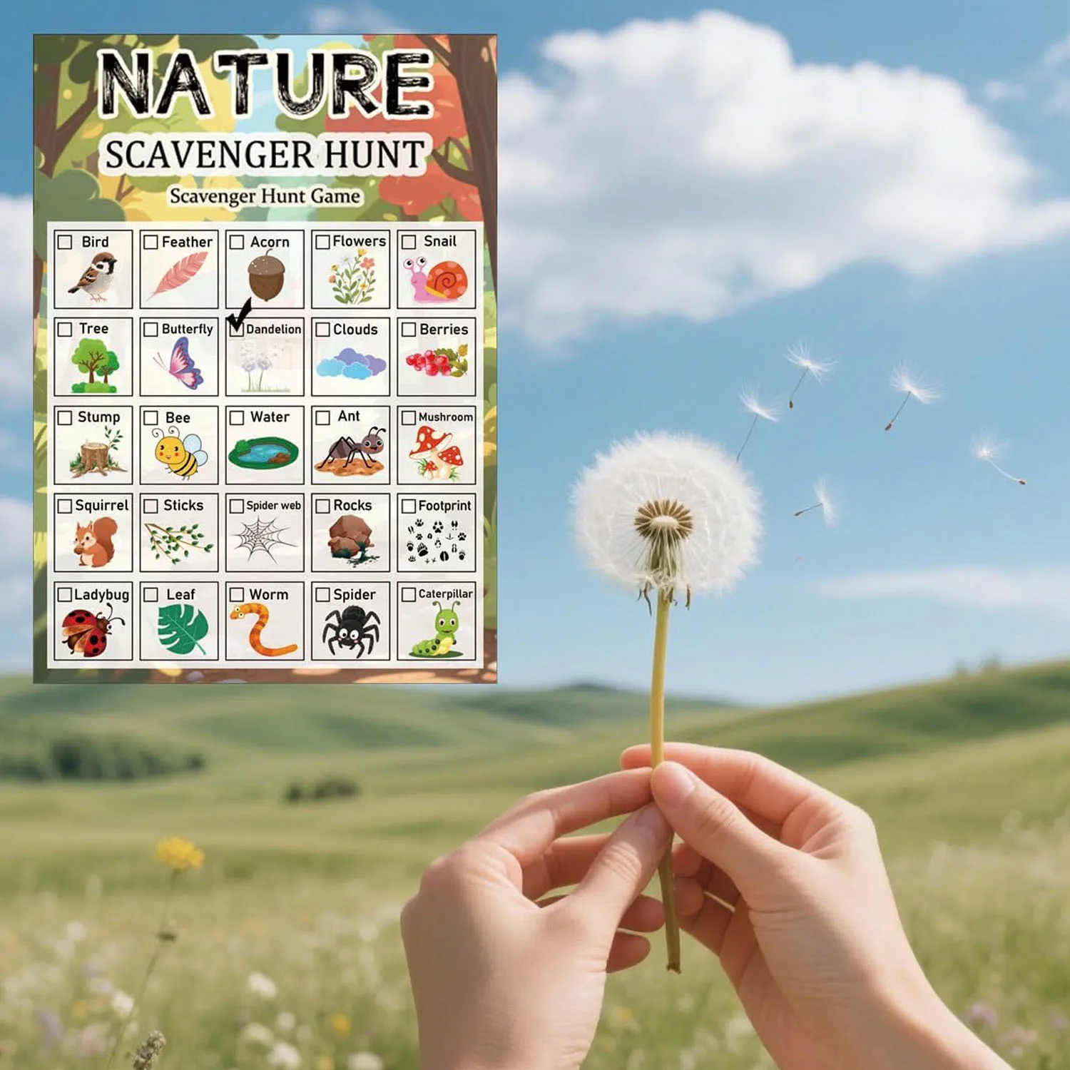 30-unidades-de-cartoes-de-caca-nature-scavenger-5x7-polegadas-carro-viagem-acampamento-ao-ar-livre-indoor-busca-e-encontrar-natureza