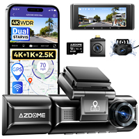 AZDOME 4K Dash Cam M550 Max Built-in GPS Wifi Camera Car DVR 3.18”Screen Night Vision 24H Parking Monitor Support Rear Cam