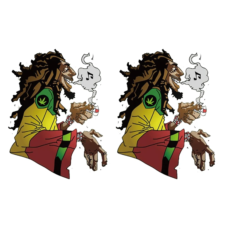 PVC Reggae Music Bob Marley Decals Laptop Pegatinas Matt for Guitar Skateboard JDM Van Bike Offroad RV A4 Q3 Meterial