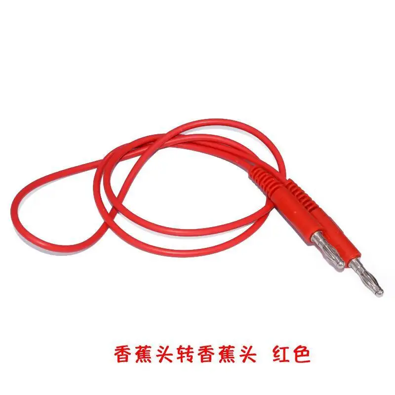 1 Stück 4-mm-Bananenstecker zu Krokodilklemme Vierblattkopf Universal-Testkabel 1 m Silikon-Stromkabel – Detail 2
