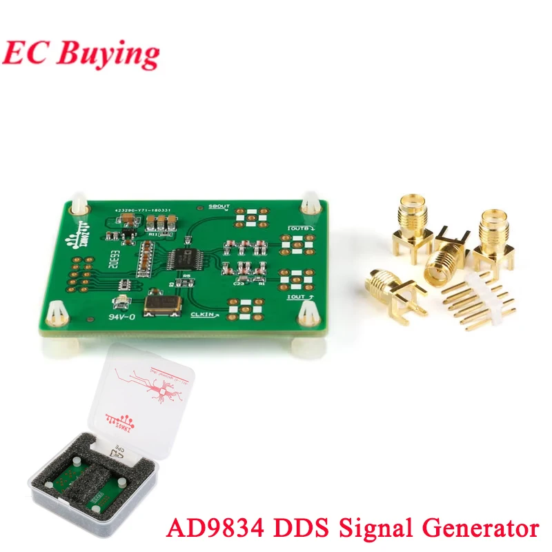 Ad9834 dds gerador de sinal módulo de geração de síntese digital brz onda senoidal quadrado triângulo fonte de sinal de onda ad9834bruz