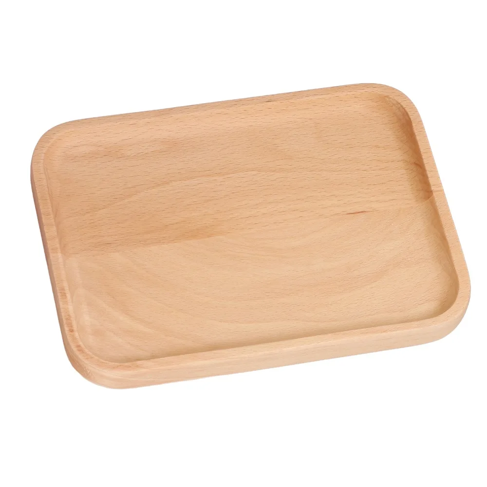 Regular Rectangular Serving Tray Flat Smooth Thickened Sturdy Kitchen Utensil Anti-deform Structure Anti-spill Edge