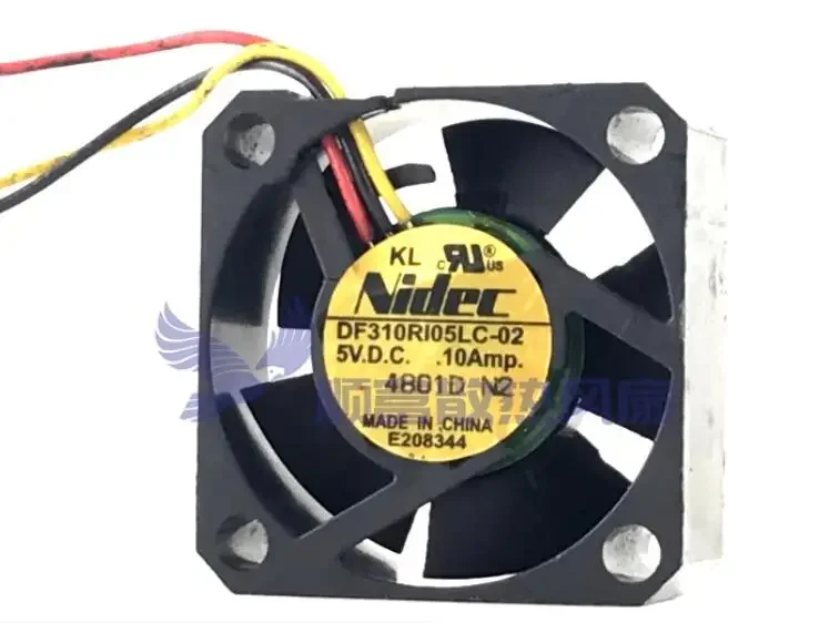 

Nidec DF310RI05LC-02 DC 5V 0.10A 30x30x10mm 3-Wire Server Cooling Fan