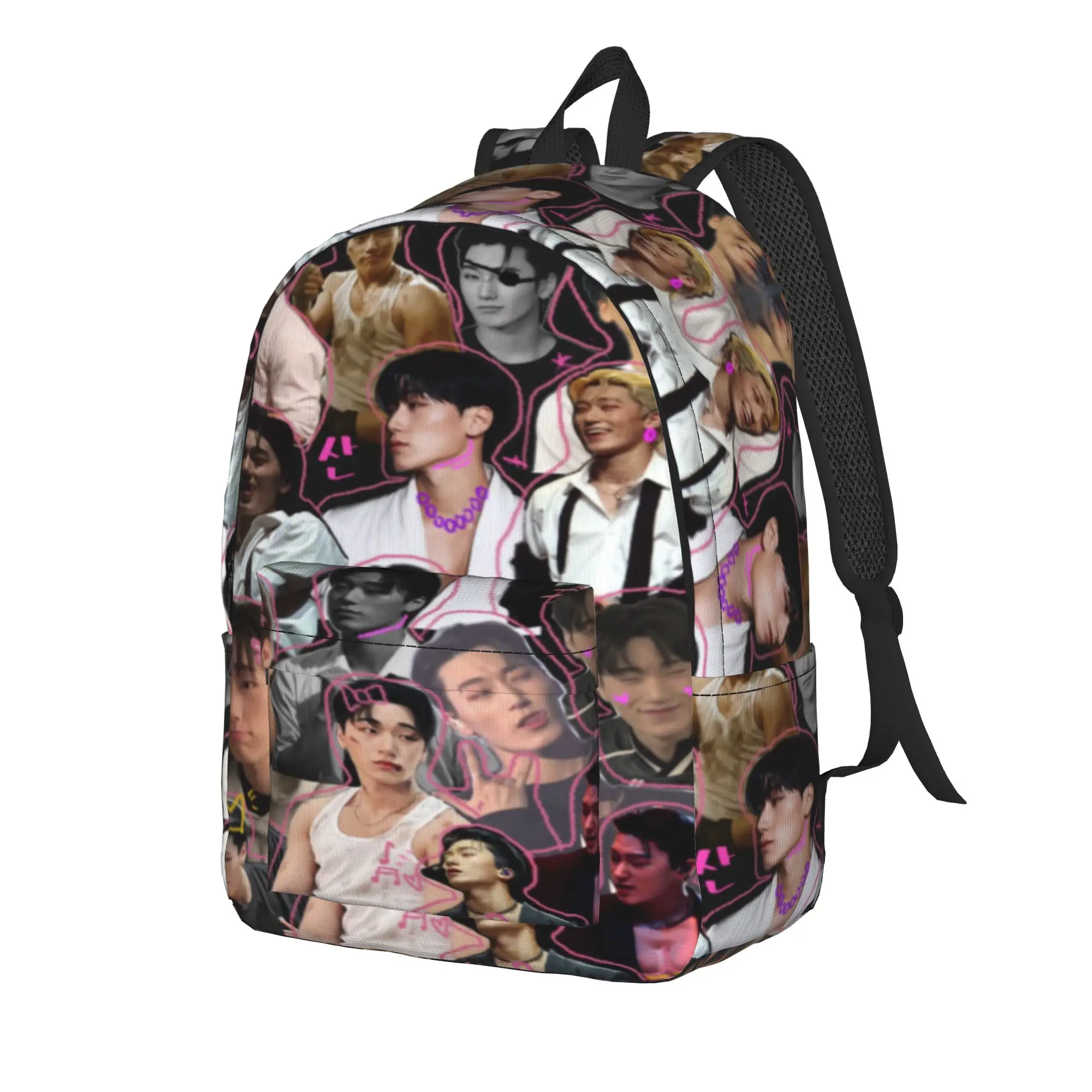 choi san bad ateezs Classical Backpack Gift Student Hiking Travel  Daypack for Men Women Laptop Shoulder Bag