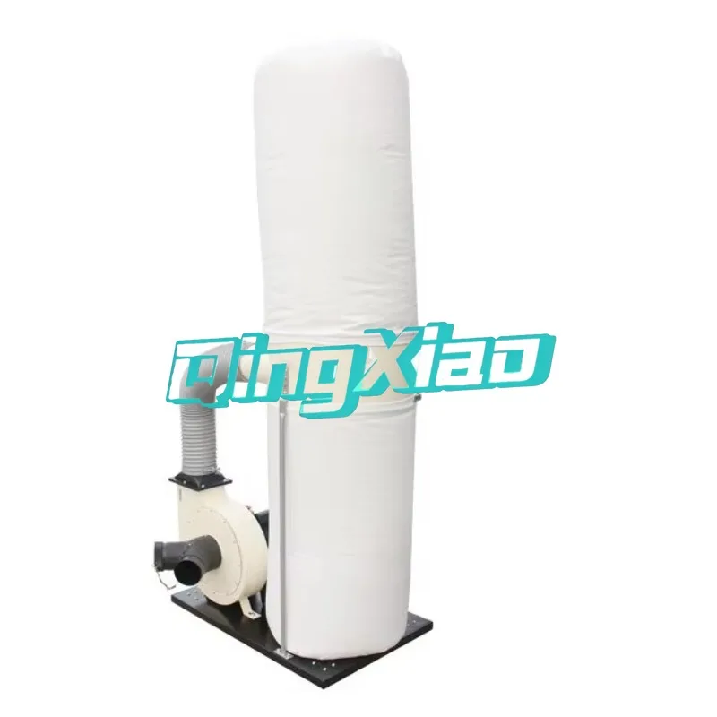 2.2KW Motor Industrial Single Barrel Double Bag Double Suction Environmental Dust Collectors Woodworking Dust Removal Equipments