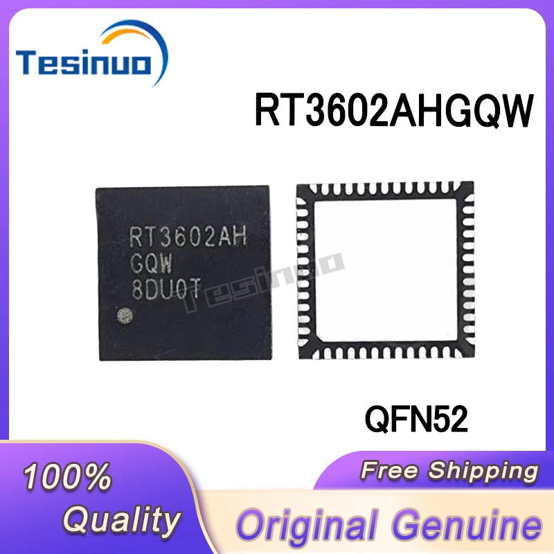 

5/PCS New Original RT3602AHGQW RT3602AH QFN52 Grid driver chip In Stock