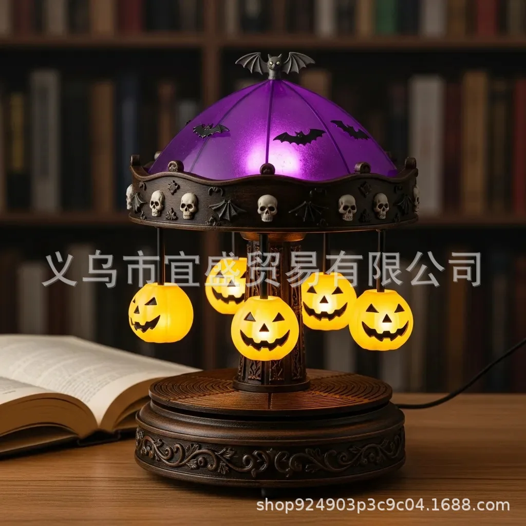 Ghost desk lamp home garden ornament carousel lamp